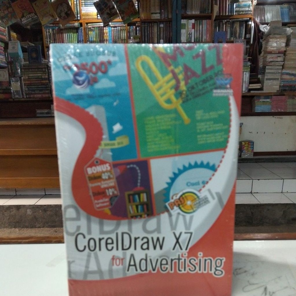 buku Andi original Corel Draw X 7 for Advertising