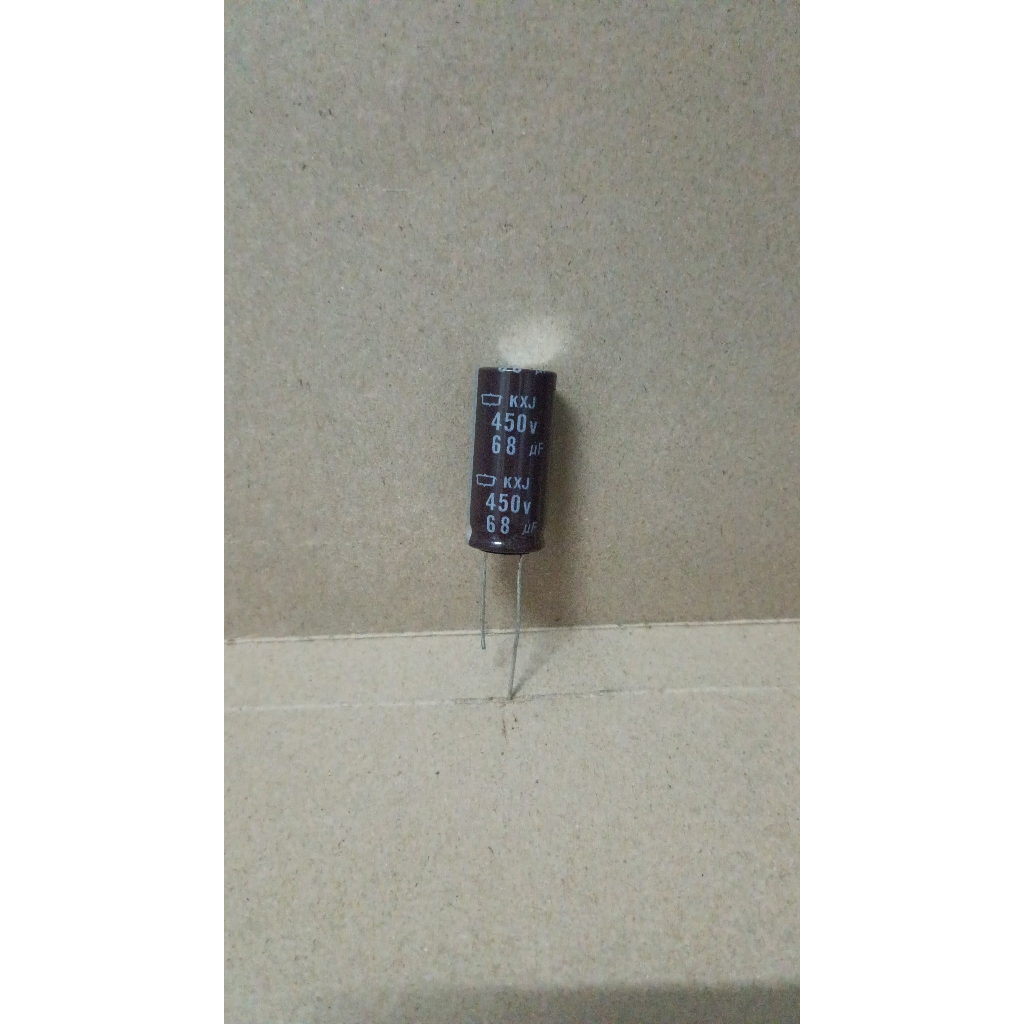 8244 kapasitor capacitor elco elko 68uf 68 uf 450v 450volt 450 volt nippon chemicon