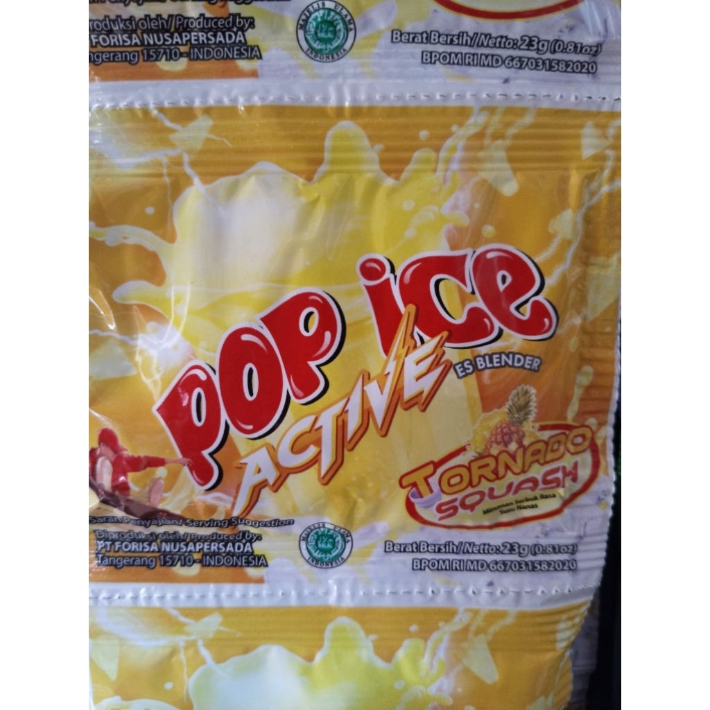 

Pop Ice active es blander 1renteng 10's