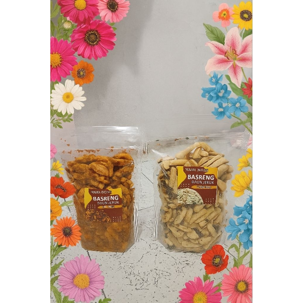 

BASRENG DAUN JERUK,PEDAS,ORIGINAL,gurih,asin,kriuk,mantap,bikin nagih,bumbu melimpah,ukuran 250 gram