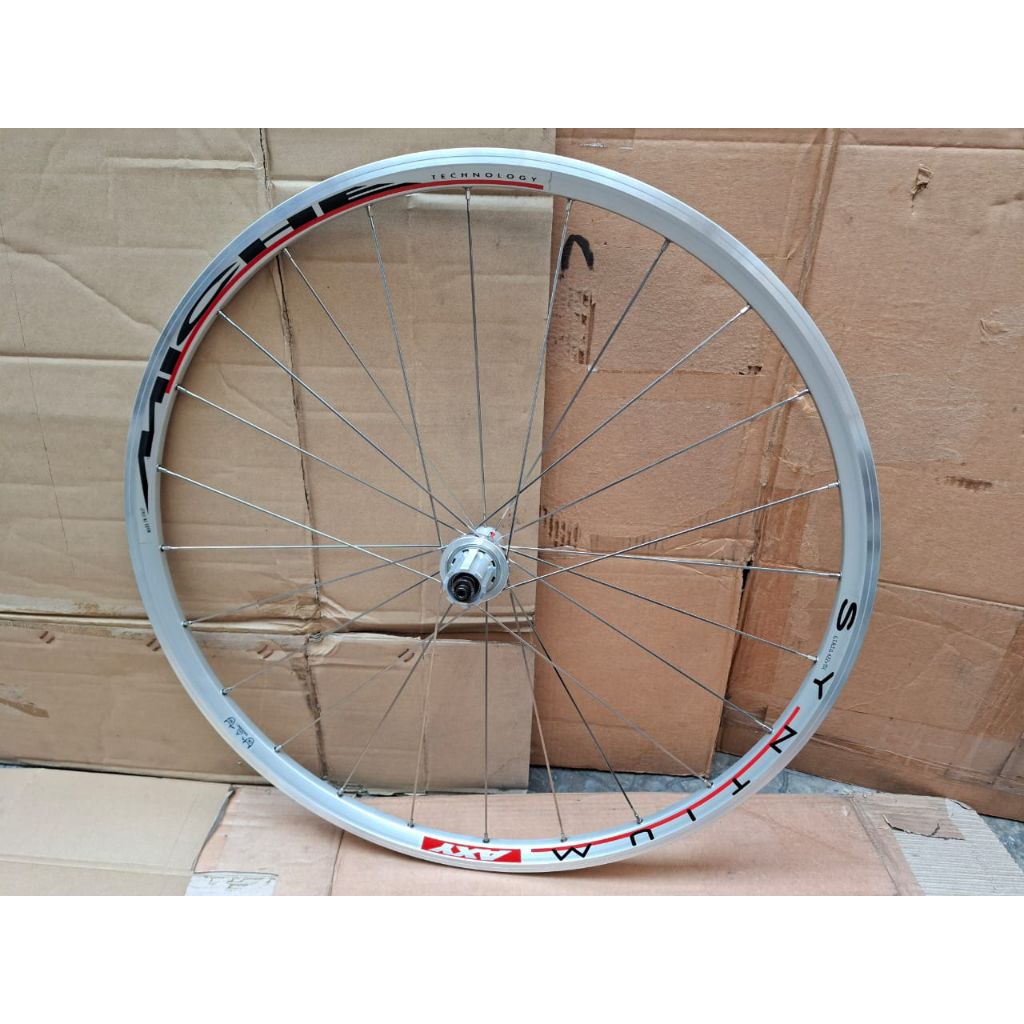 Wheelset 700c MICHE SYNTIUM AXL Original MADE IN ITALIA sepeda roadbike Vintage
