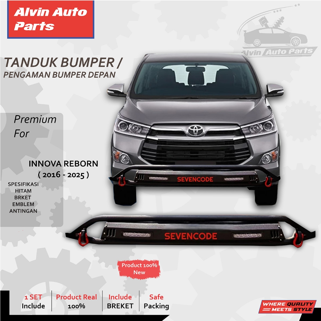 TANDUK DEPAN INNOVA REBORN 2016 - 2025 / PENGAMAN BUMPER DEPAN INNOVA REBORN COBRA STYLE