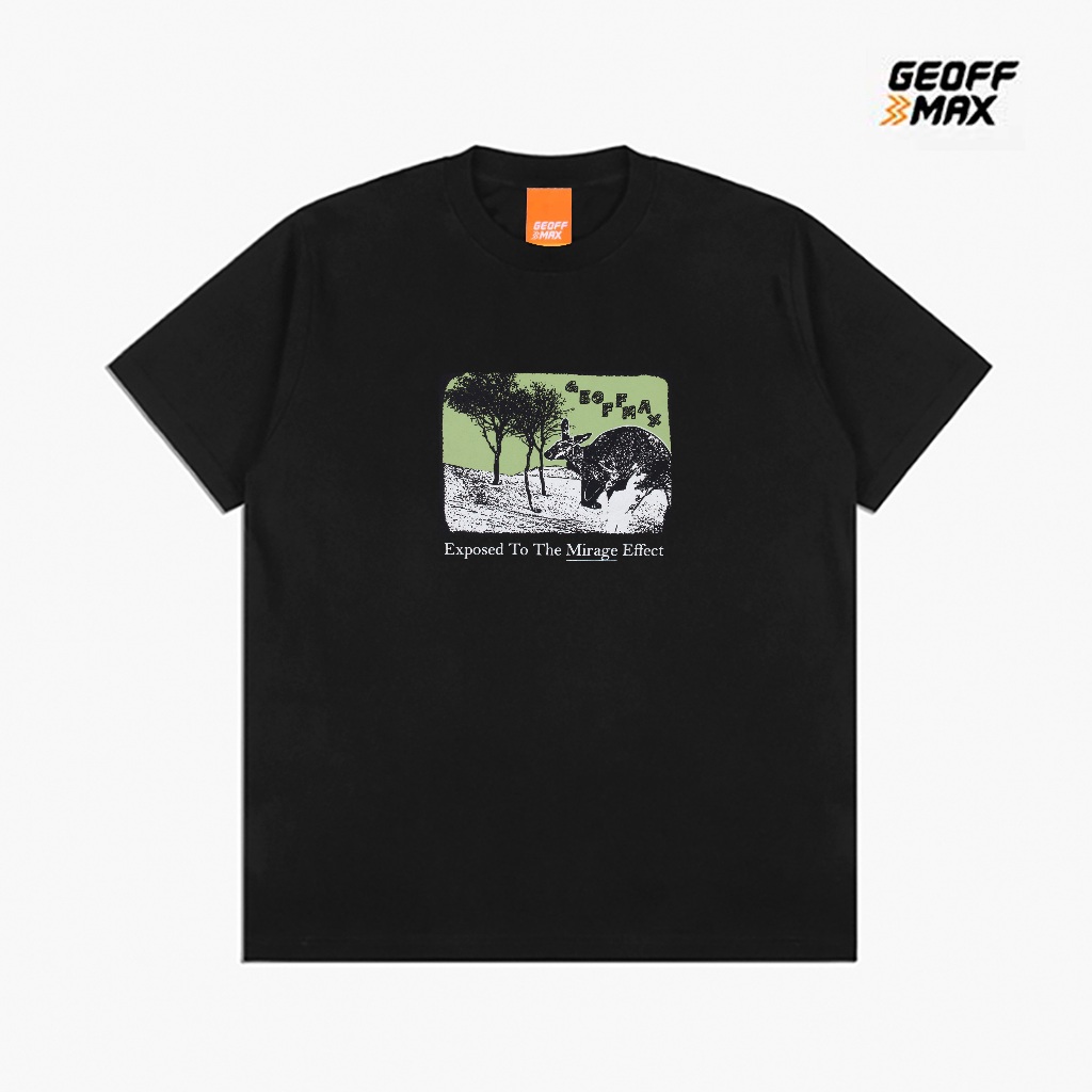 Geoff Max - Ralph SS Heavycotton Black Kaos T-Shirt Lengan Pendek T-Shirt Pria Wanita