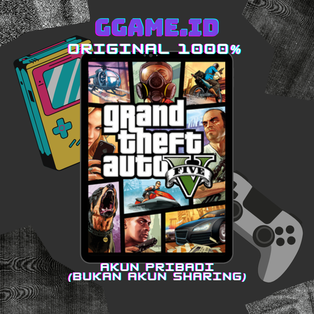 GTA 5 (Grand Theft Auto V) Base Game FiveM - 1000% Original - Game PC - Akun Pribadi (bukan sharing)