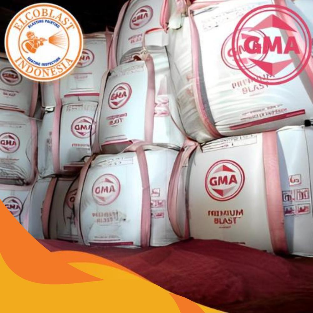 Pasir GMA Garnet Mesh 80 Media Sandblast Berkualitas Tinggi Hemat & Bersih Ukuran 25KG