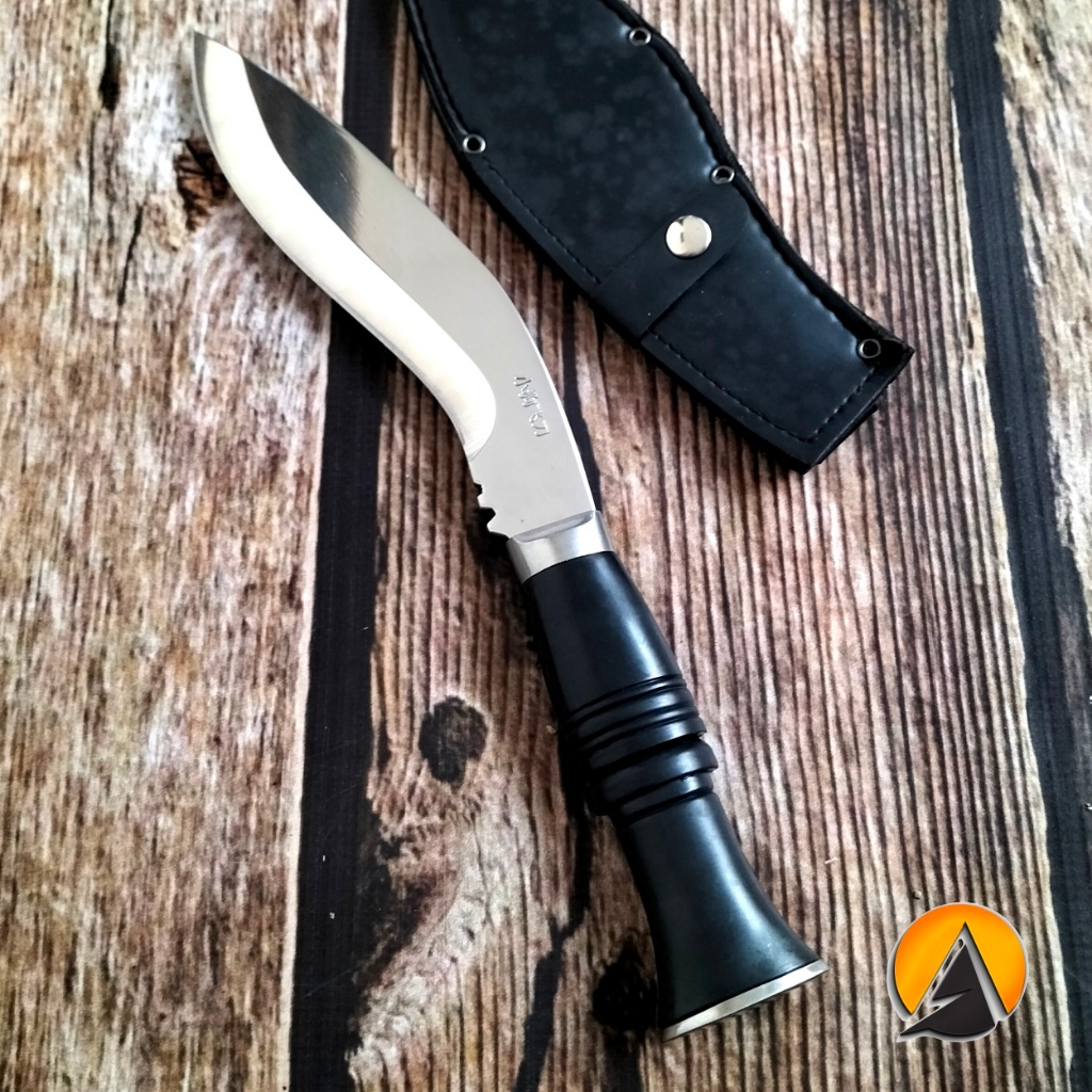 Pisau Hunting Knife Berburu hutan survival outdoor kukri mirror finishing P375