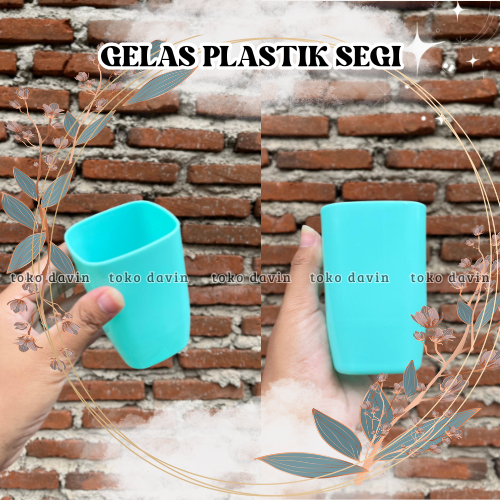 ( 12 PCS ) GELAS PLASTIK SEGI NEW CORNELIUS | GELAS PLASTIK | GELAS WARNA | GELAS TEAJUS | CANGKIR T