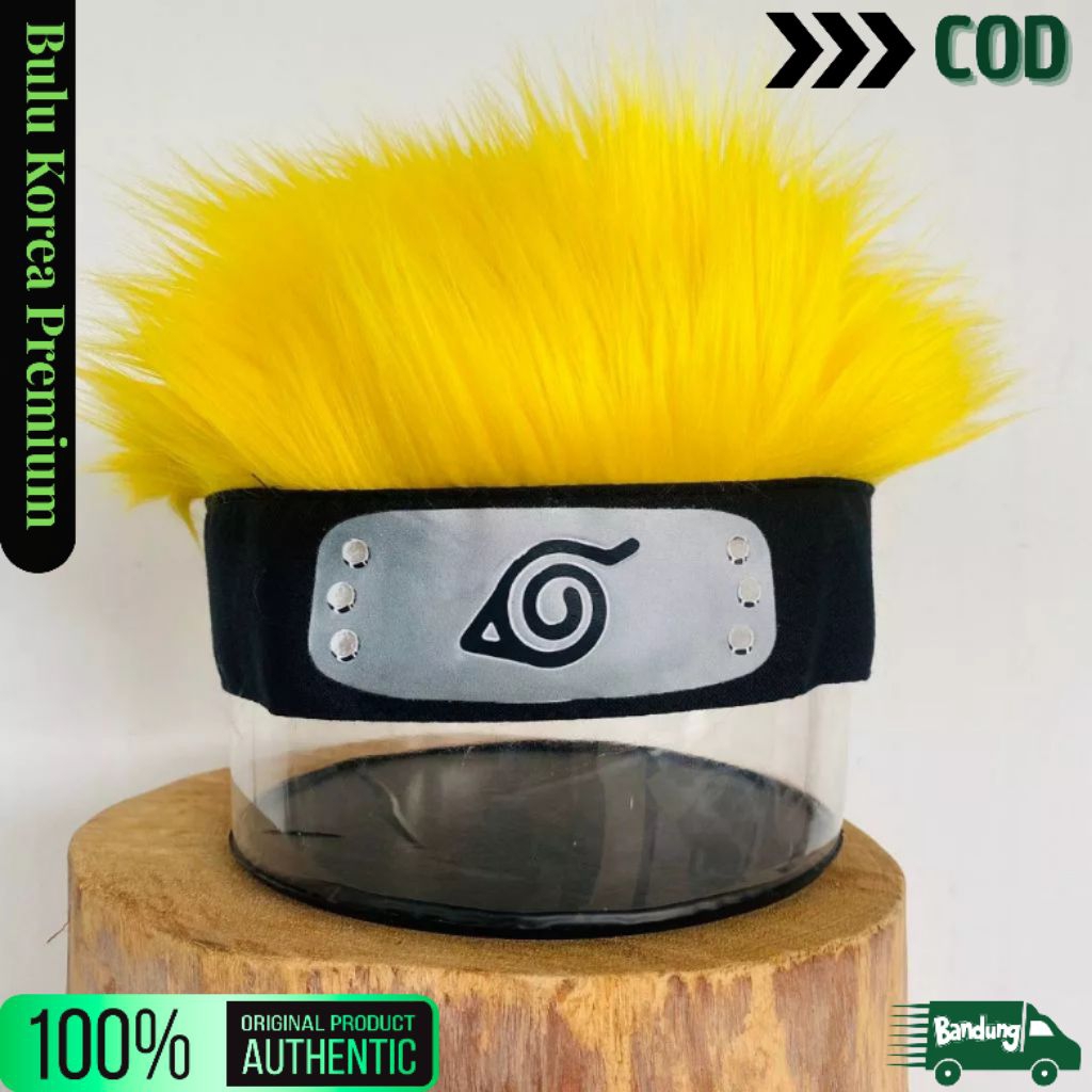 Topi Rambut Topi Wig Rambut Palsu Pria Premium Topi Naruto Wig Pria Rambut Palsu