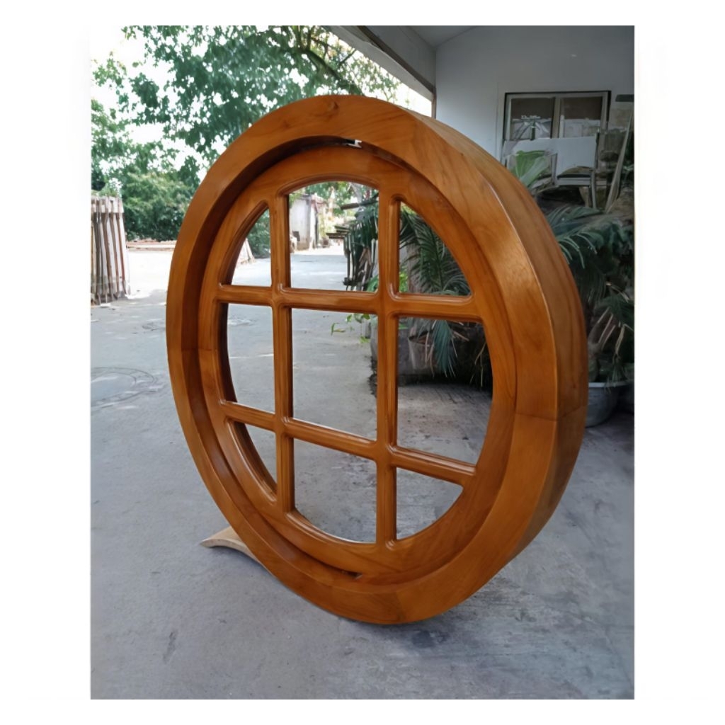 Jendela Dekorasi Rumah Minimalis D 100 | Kusen Bulat Jati