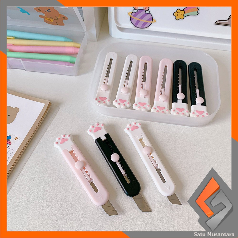 

EC SN-C786 Cutter Mini Portable Pisau Pemotong Kertas Model Animal / Kater Mini Cutter Unboxing Paket / Silet Kecil Travelling