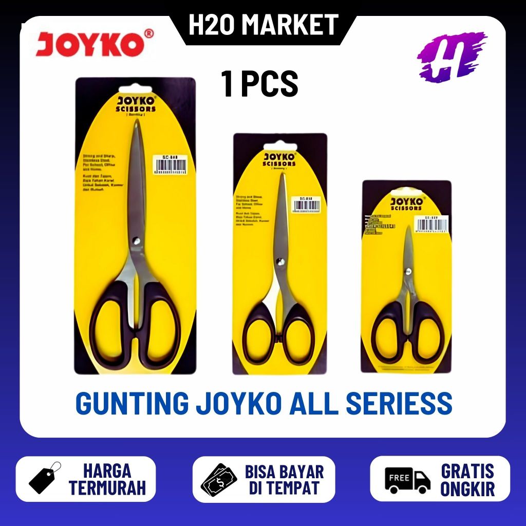 

❤️H2O❤️ Joyko Gunting Joyko Kecil SC 828 / Gunting Sedang SC 838 / Gunting Besar SC848 Joyko Big Scissor Medium Scissor Small Scissor