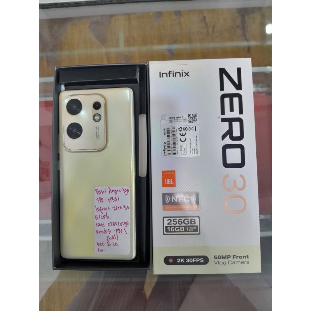 HP Smartphone INFINIX ZERO 30 RAM 8/256GB FULLSET, SECOND/100% Original