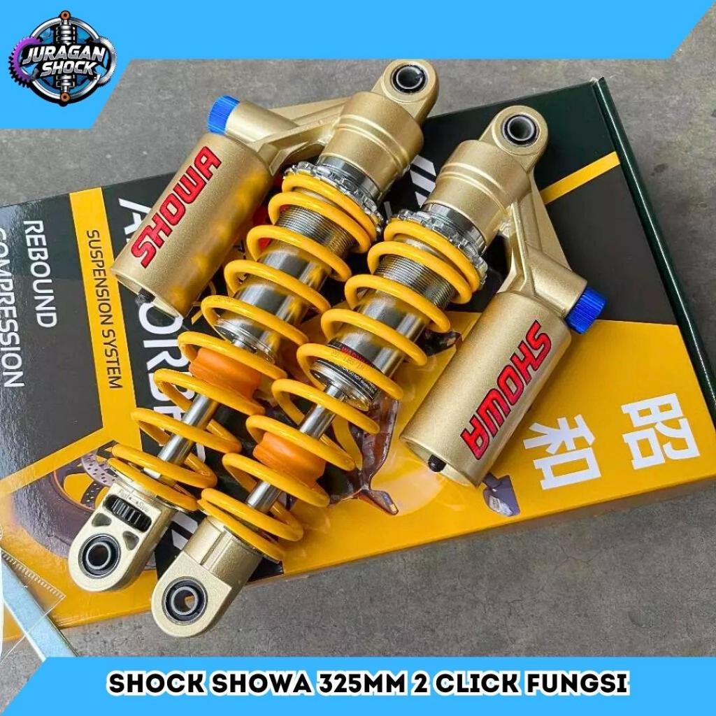 Shock Showa Double Click Fungsi Preload Tabung 325 MM Cb Gl Megapro Tiger Verza Supra Grand RX King