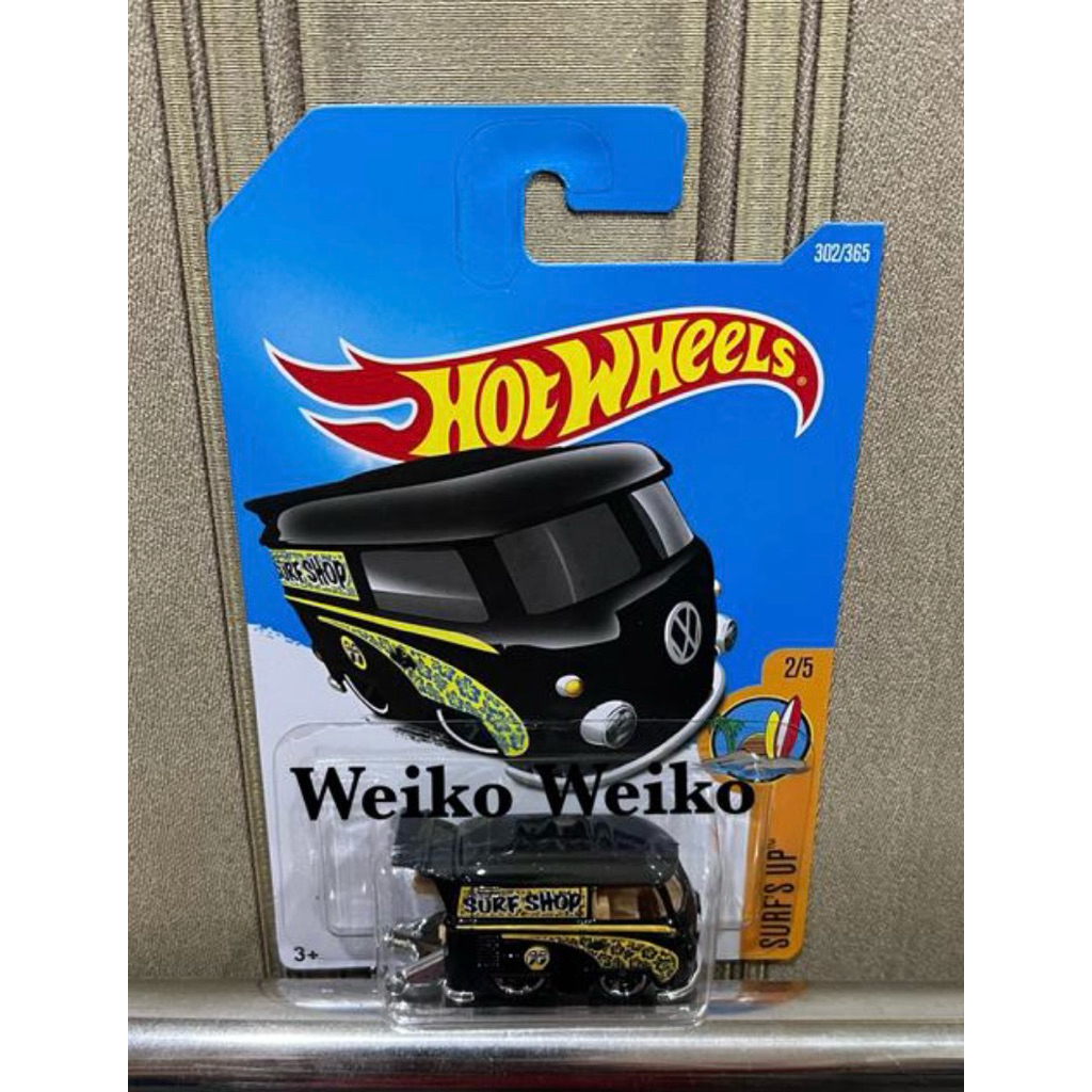 hotwheels surf shop kool kombi black