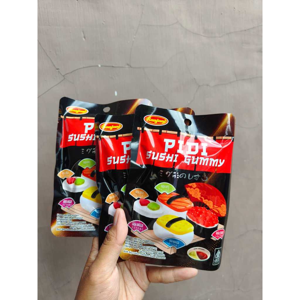 

(5 BUNGKUS) PERMEN LUNAK PIDI SUSHI GUMMY