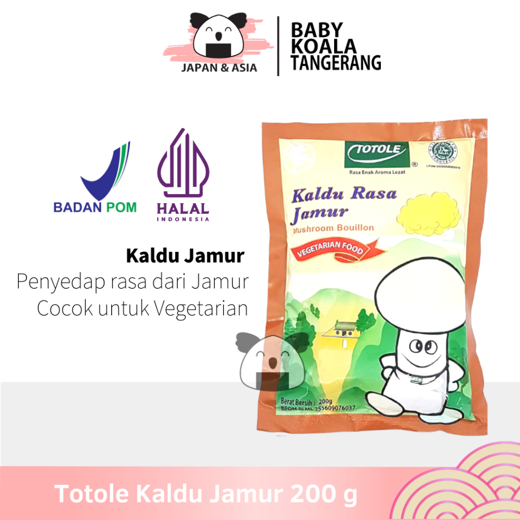 

TOTOLE Kaldu Vegan Kaldu Jamur 200 g Halal │ Import Mushroom -BKT