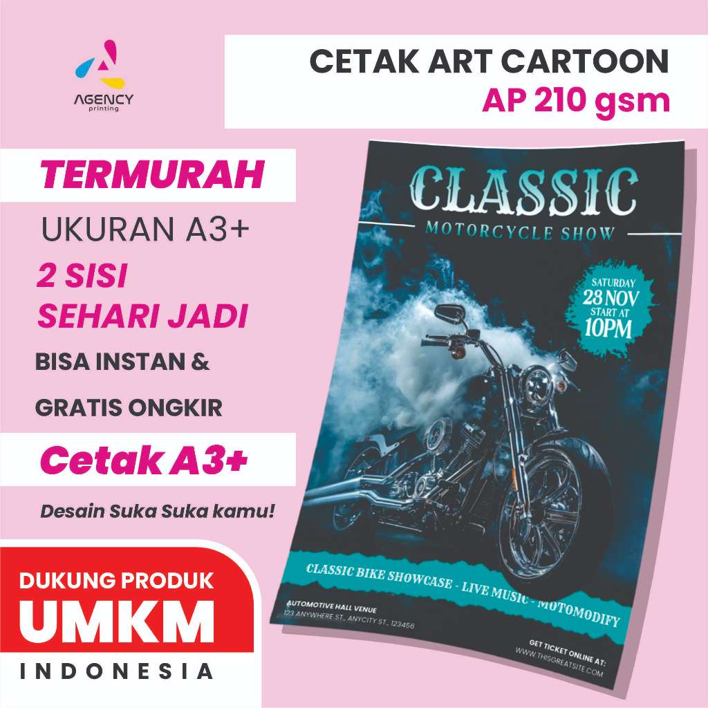 

Cetak Print ART Carton Paper A3+ 210 GSM / 2 sisi