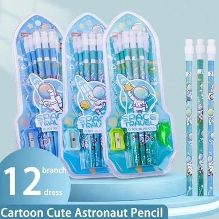

Pensil Isi 12 Pcs Karakter Space Travel WB-9550 / Pensil Astronot