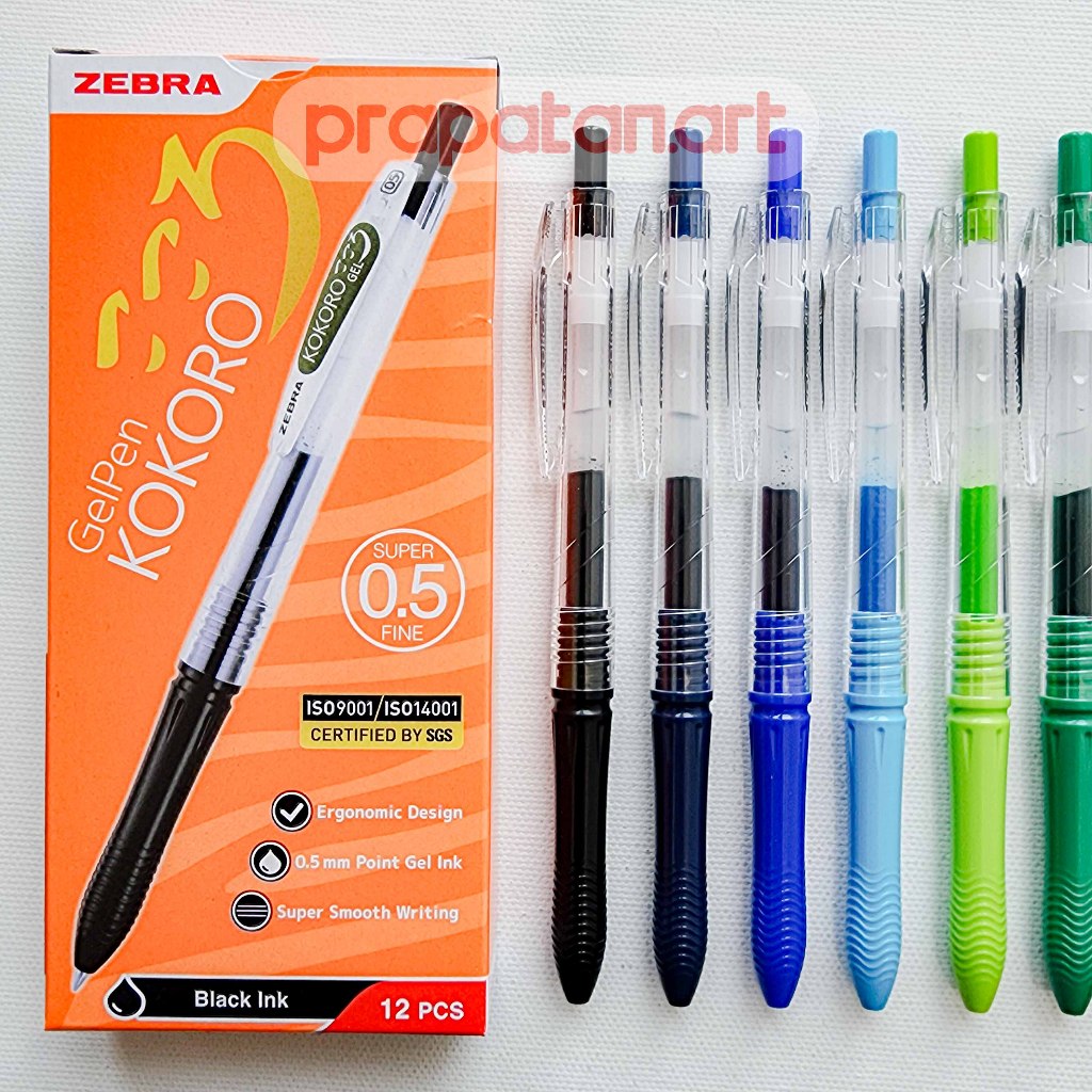 

Zebra KOKORO Gel Pen Super Fine 0.5mm | Pena Jel | Pulpen