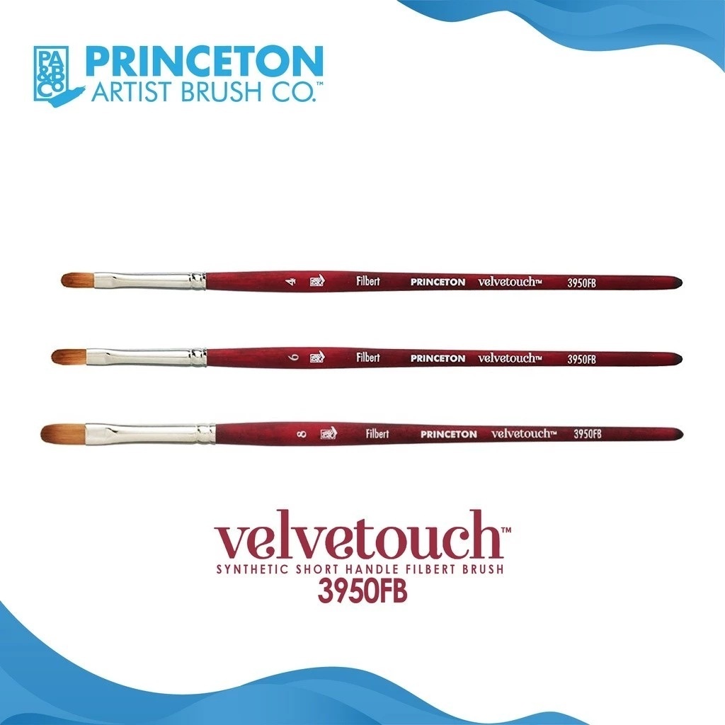 

Princeton Velvetouch Filbert Synthetic Watercolor Brush 3950FB