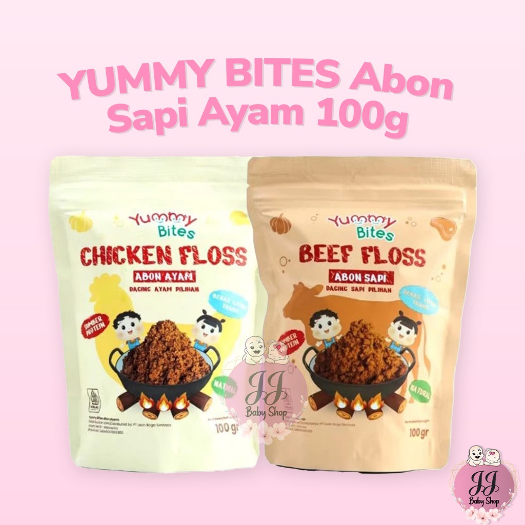 

YUMMY BITES Abon Sapi Ayam 100g - No Msg - Beef Chicken Floss - Abon Mpasi