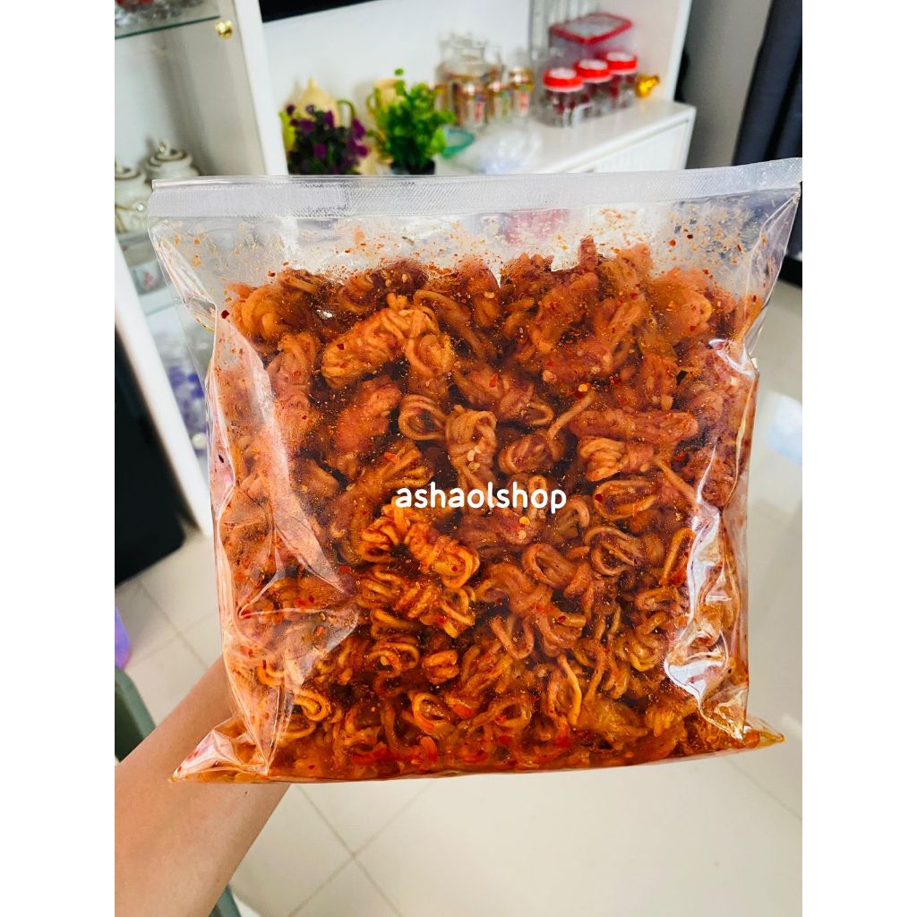 

mie gulung/ mie uwel pedas daun jeruk 1kg