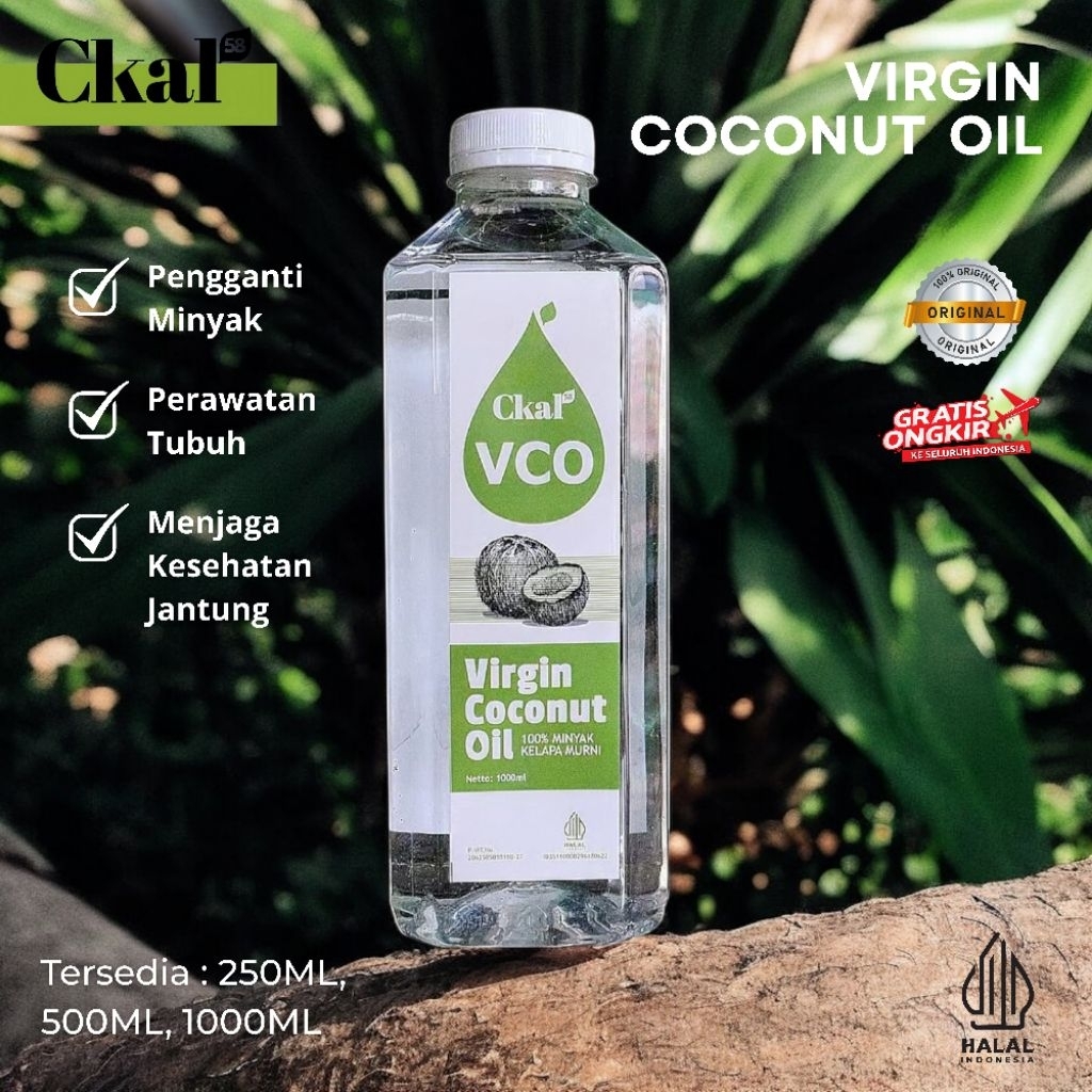vco virgine coconut oil cikal58 | 1000ml | minyak kelapa murni | vco cikal58 organic | herbal vco