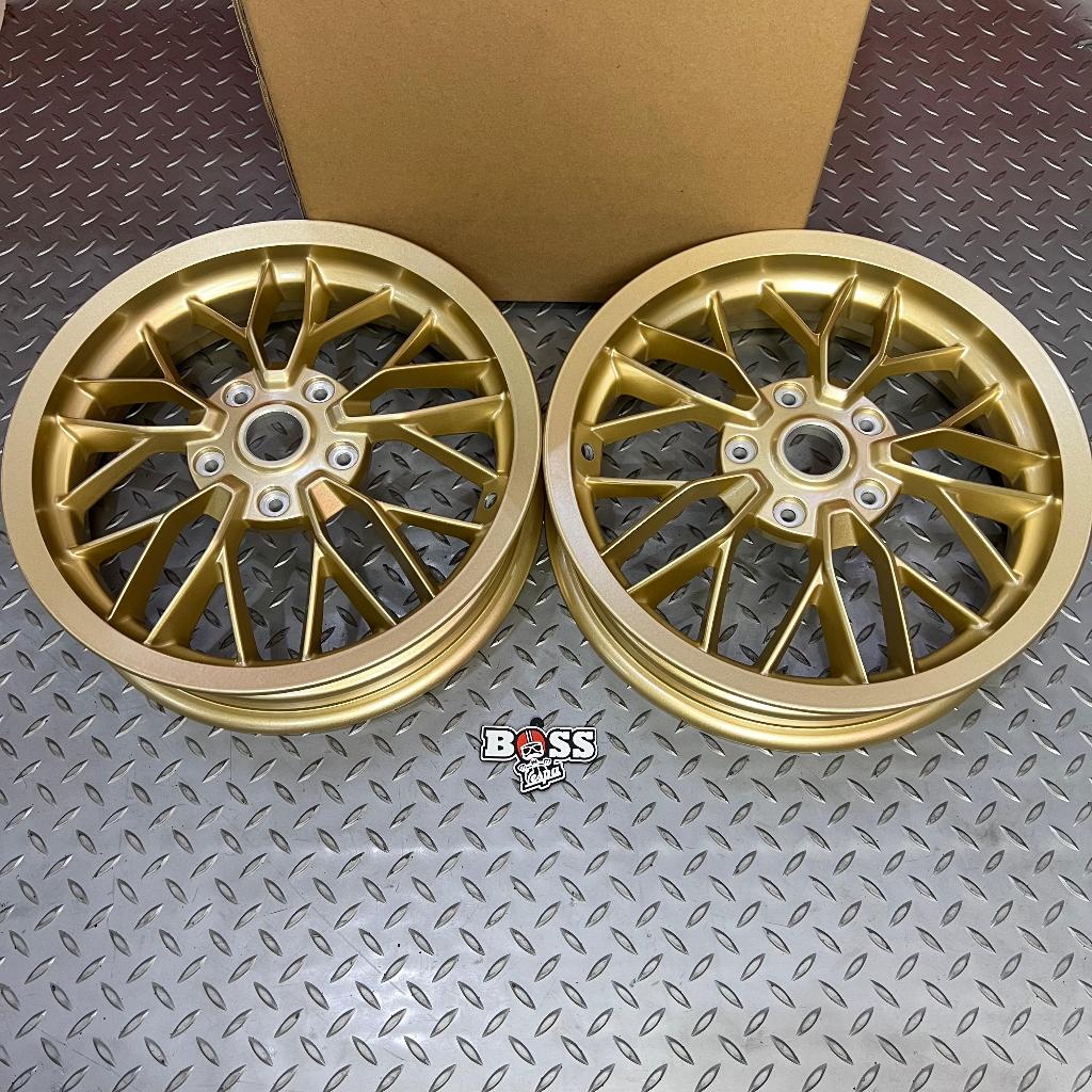 Velg Original Piaggio Y Spoke Gold 12inc Front&Rear Seri GT GTS GTV