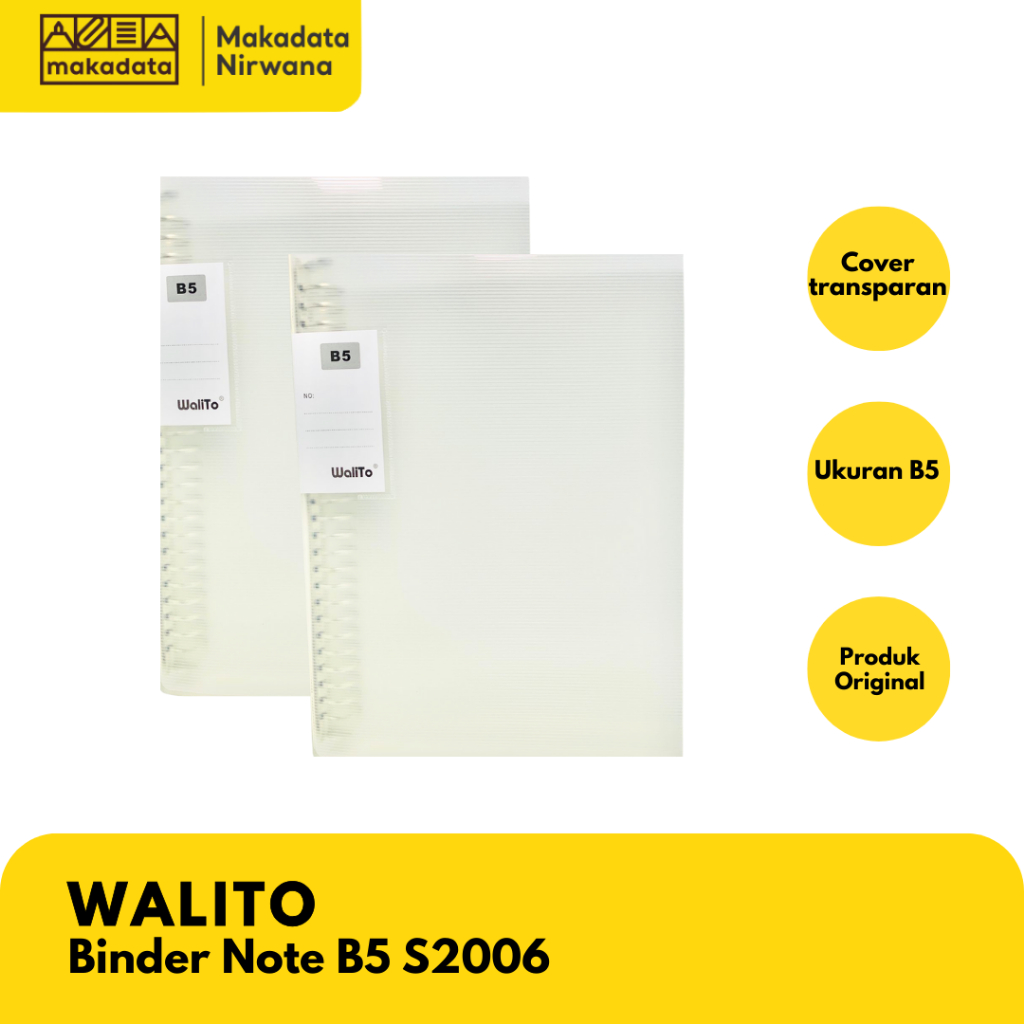 

BINDER WALITO B5 TRANSPARAN S2006 (1 PCS) MURAH