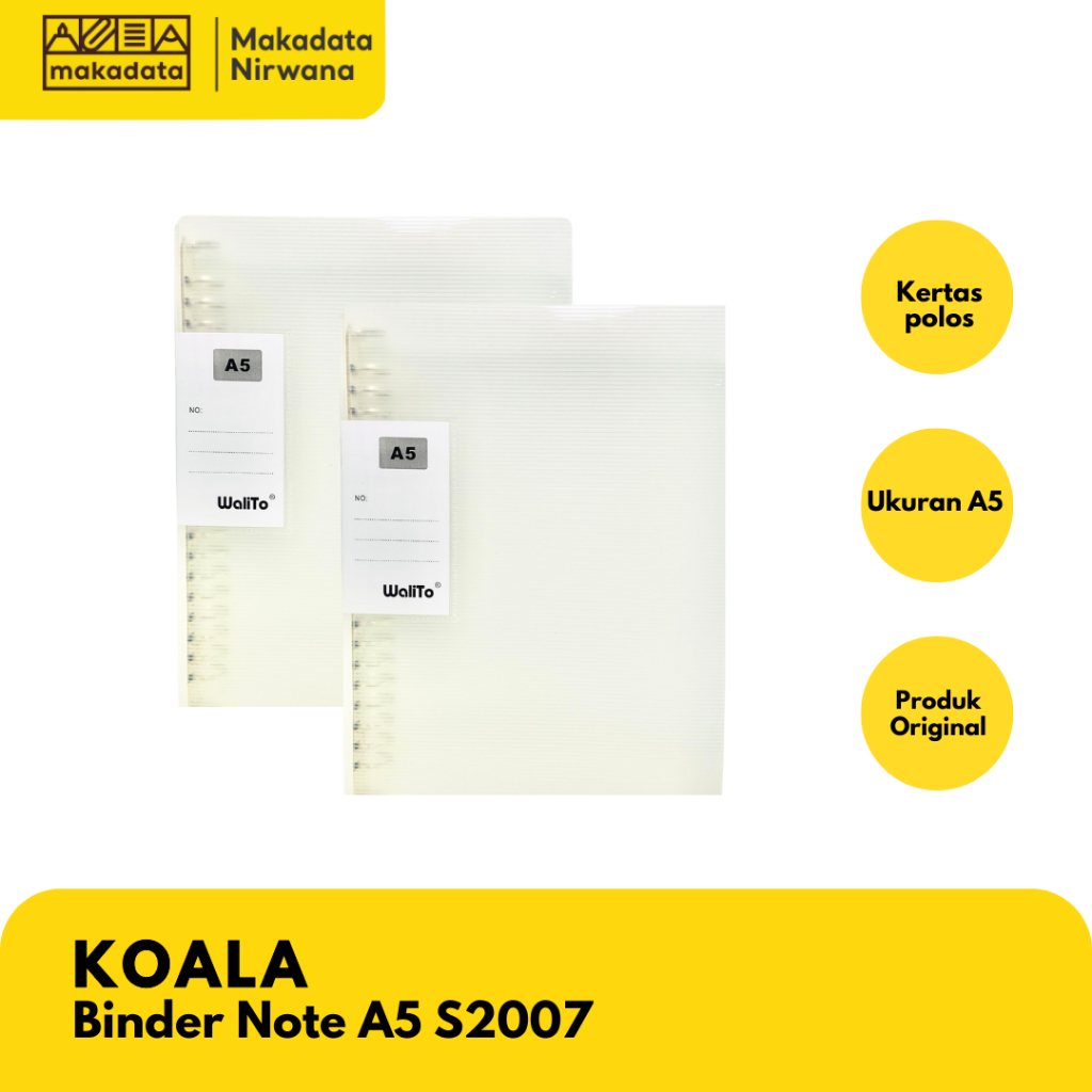 

BINDER WALITO A5 TRANSPARAN S2007 (1 PCS) MURAH