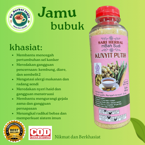 

jamu Serbuk Kunyit Putih Murni – Herbal Anti Radikal Bebas & Anti Kanker
