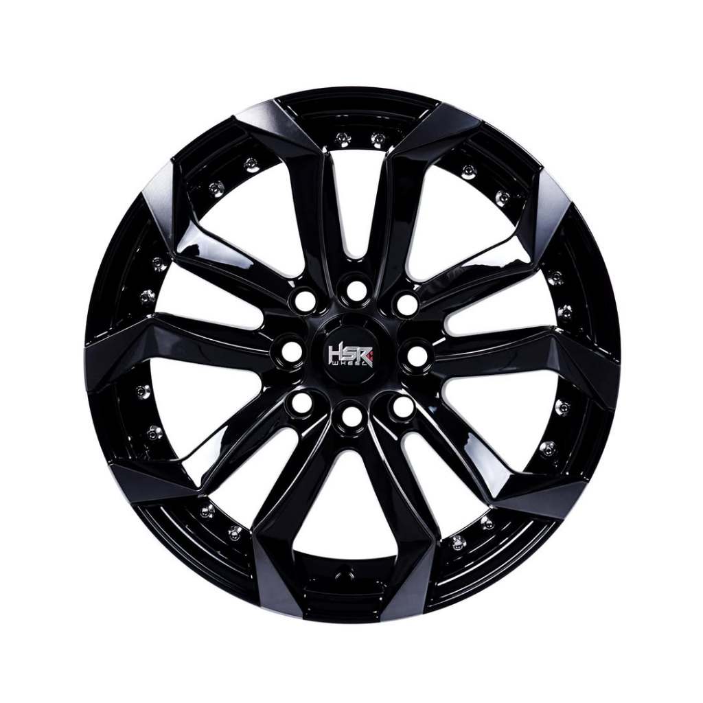 Hsr Wheel - Velg Labang R15 H4X100 Glossy Bmf-Black Clear