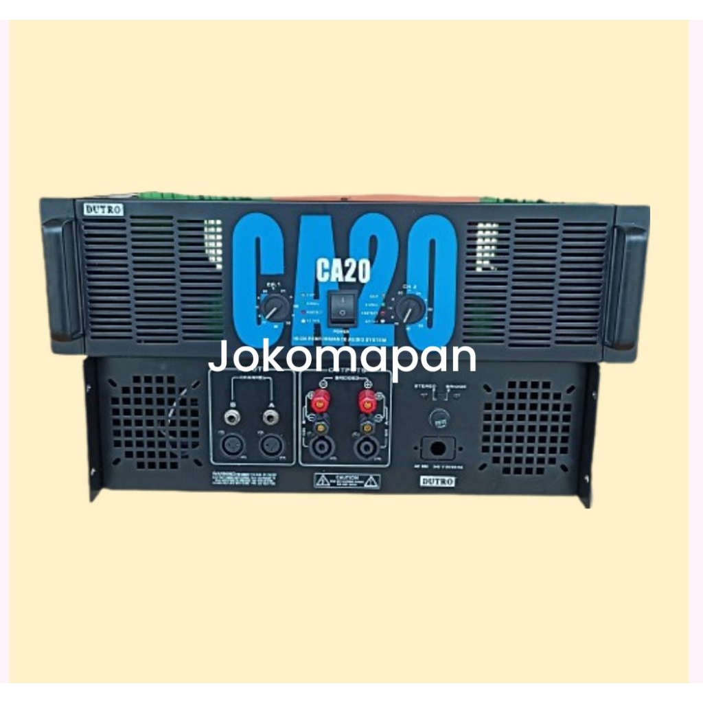 box power amplifier ca 20 full set box amplifier full accesories ca20 full set + panel belakang
