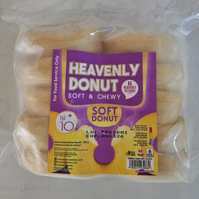 

Heavenly Soft Donut Mini | Soft & Chewy Donat Frozen Premium Isi 10 pcs