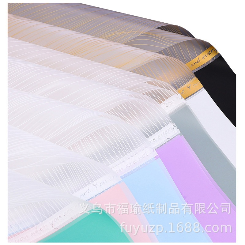 

Kertas Buket Bunga Flower Wrapping Cellophane Paper Florist Bi Color Dua Warna Motif Transparan KB6066