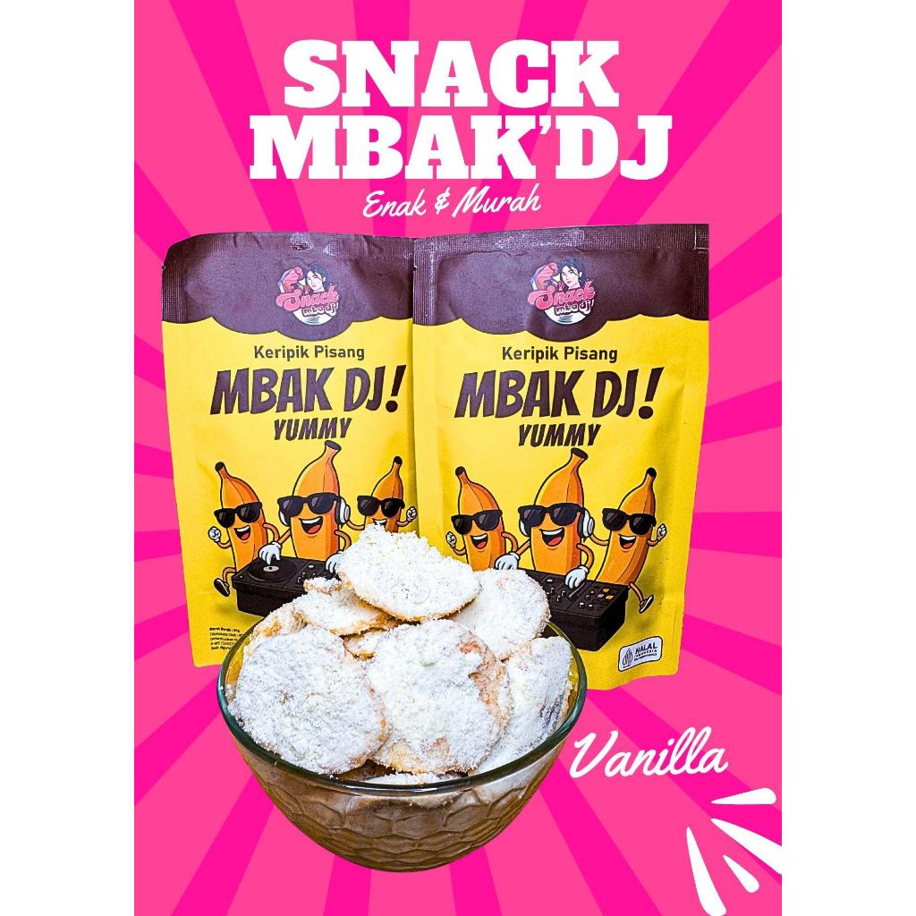 

[Dapat Bonus Snack] Keripik Pisang Vanilla SNACK MBAK DJl Keripik Pisang Premium