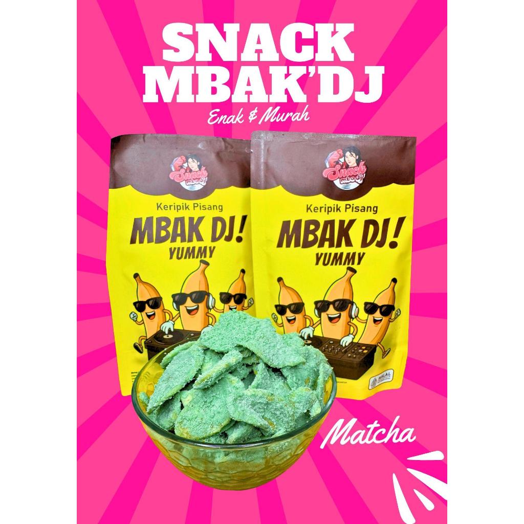 

[Dapat Bonus Snack] Keripik Pisang Matcha SNACK MBAK DJ Keripik Pisang Premium