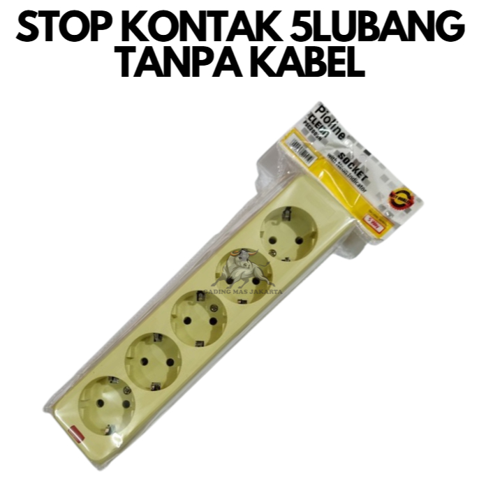 GM-STOP KONTAK 5 LUBANG COLOKAN LISTRIK STOP KONTAK TANPA KABEL