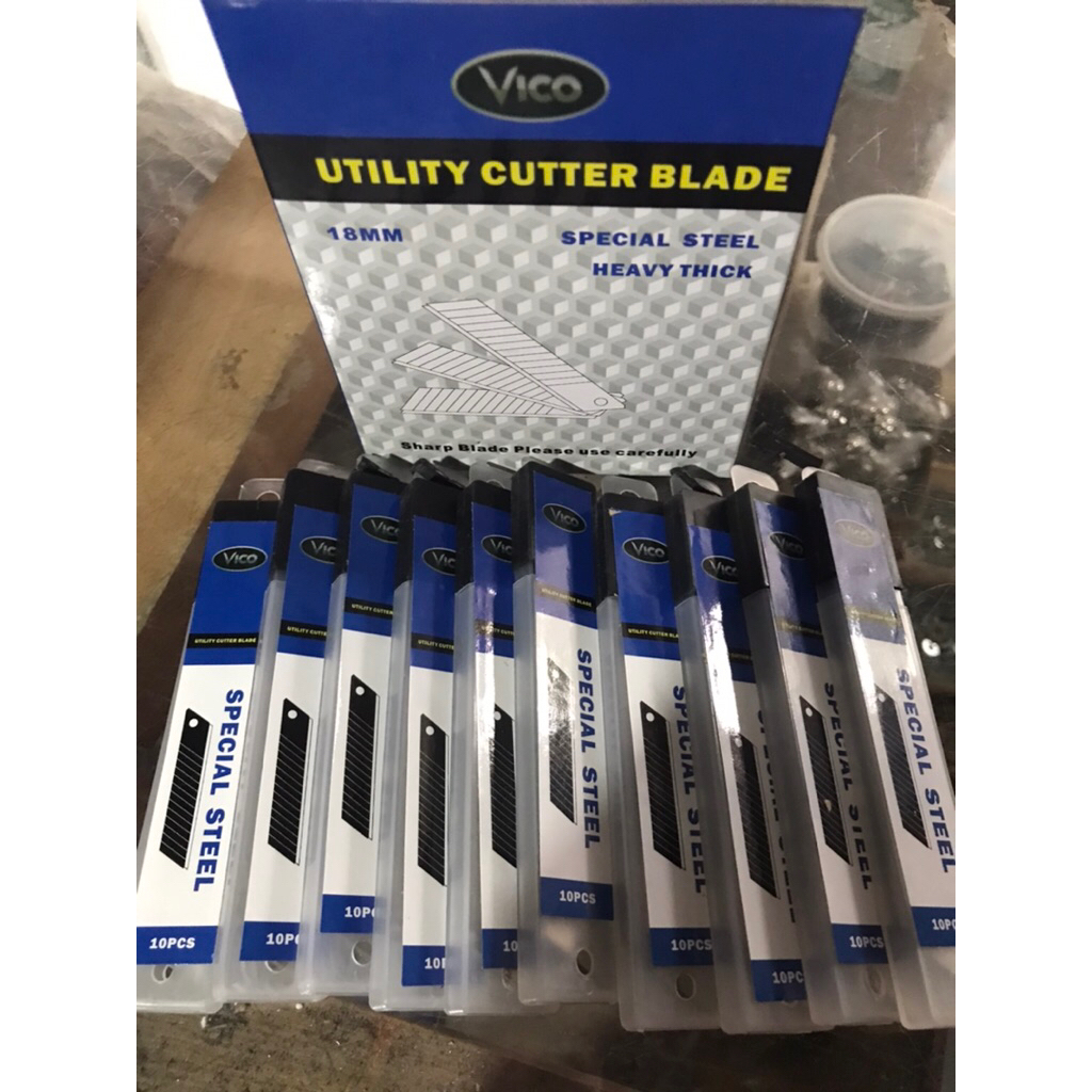 

Refill Isi Pisau Cutter VICO Besar - Serep Serap Cuter - Isi Cutter Blade Refil Pisau Pemotong
