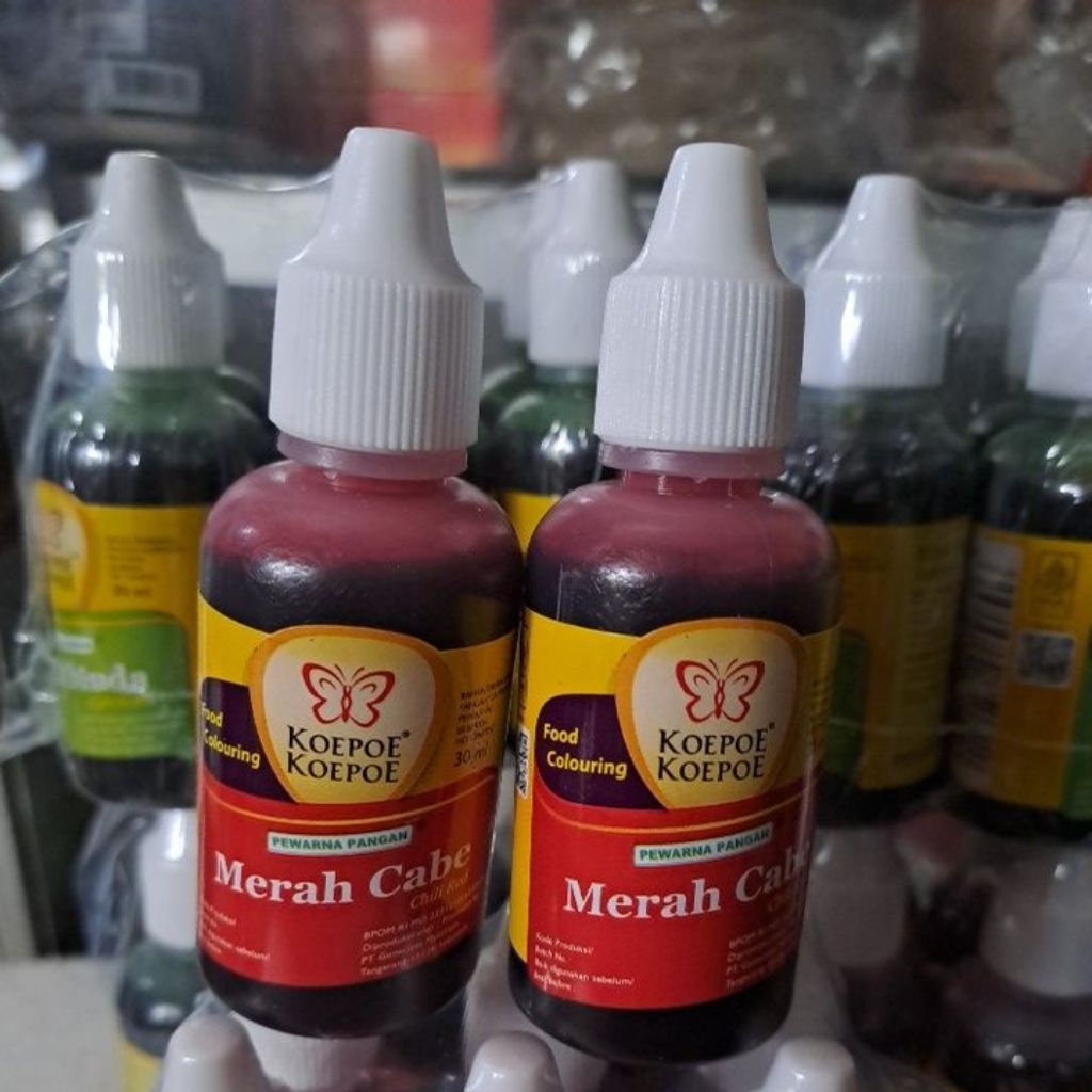 

PEWARNA PANGAN MERAH CABE 30ML KOEPOE - KOEPOE