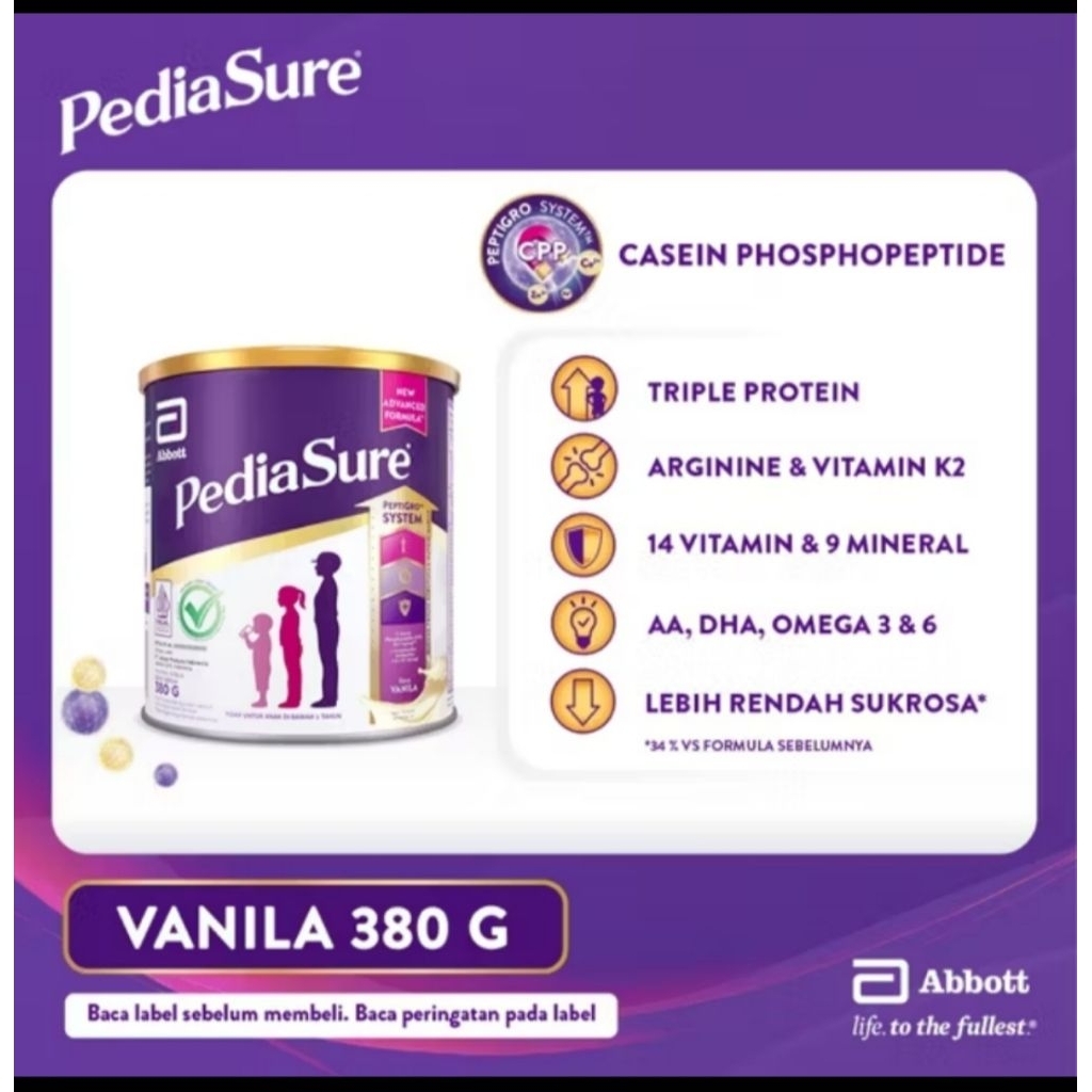 

pediasure peptigro vanilla 380gr