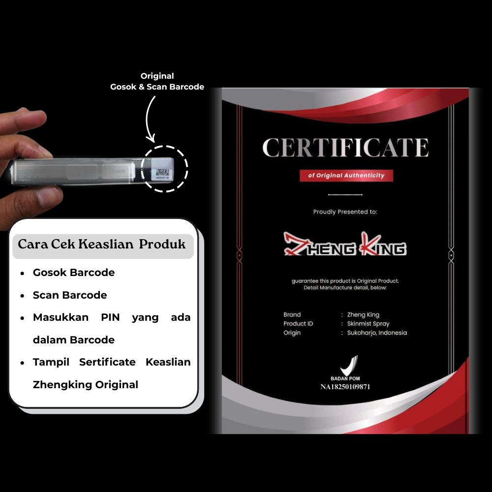 Fish Yummy Paket Hemat (2 Botol) Zheng King Skin Mist Spray Original 100%