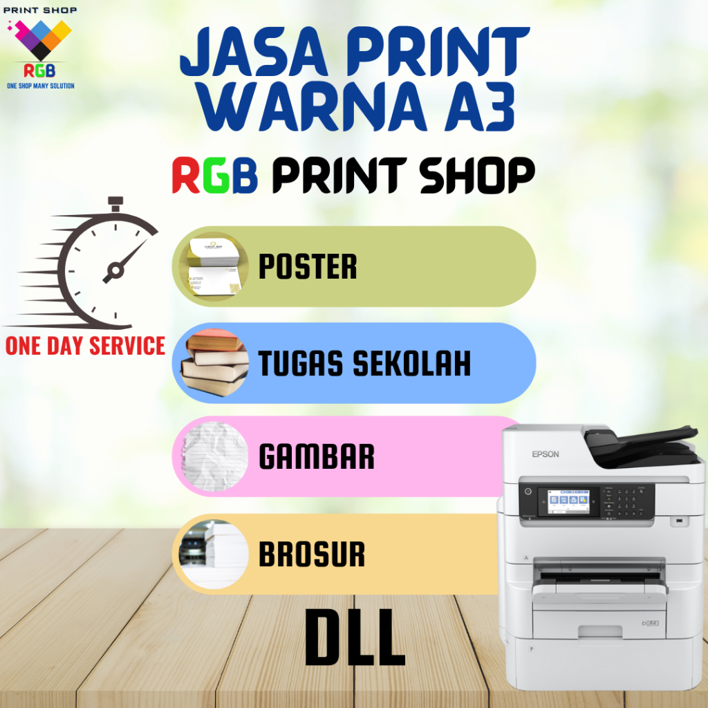 

Jasa Print Berwarna A3 HVS