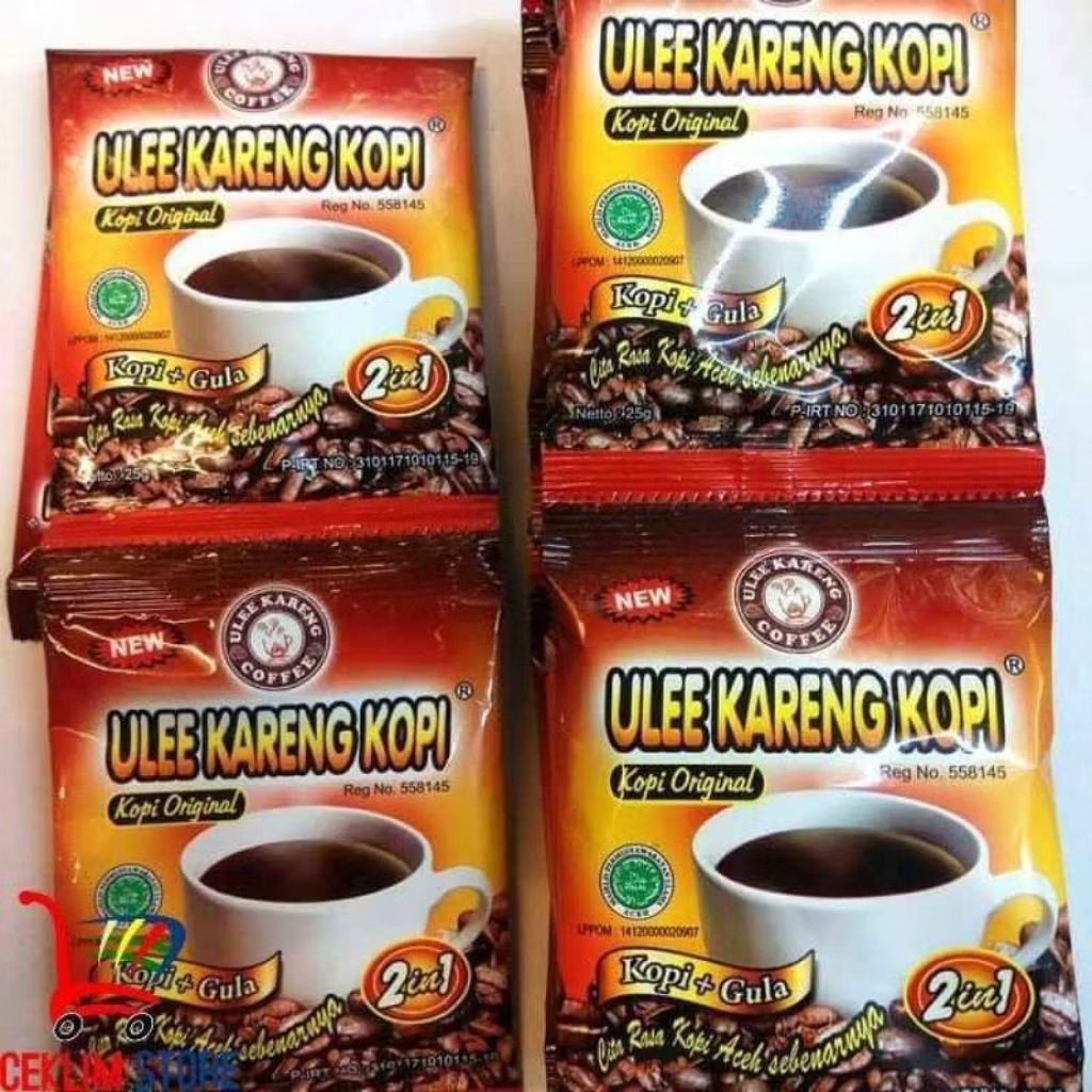 

Kopi Aceh Ulee Kareng Saset /Renceng isi (10 saset)/Kopi Sachet Ulee Kareng 2 in 1 isi 10 pcs/(Aceh ) Kopi khas Aceh UIlee Kareng saset