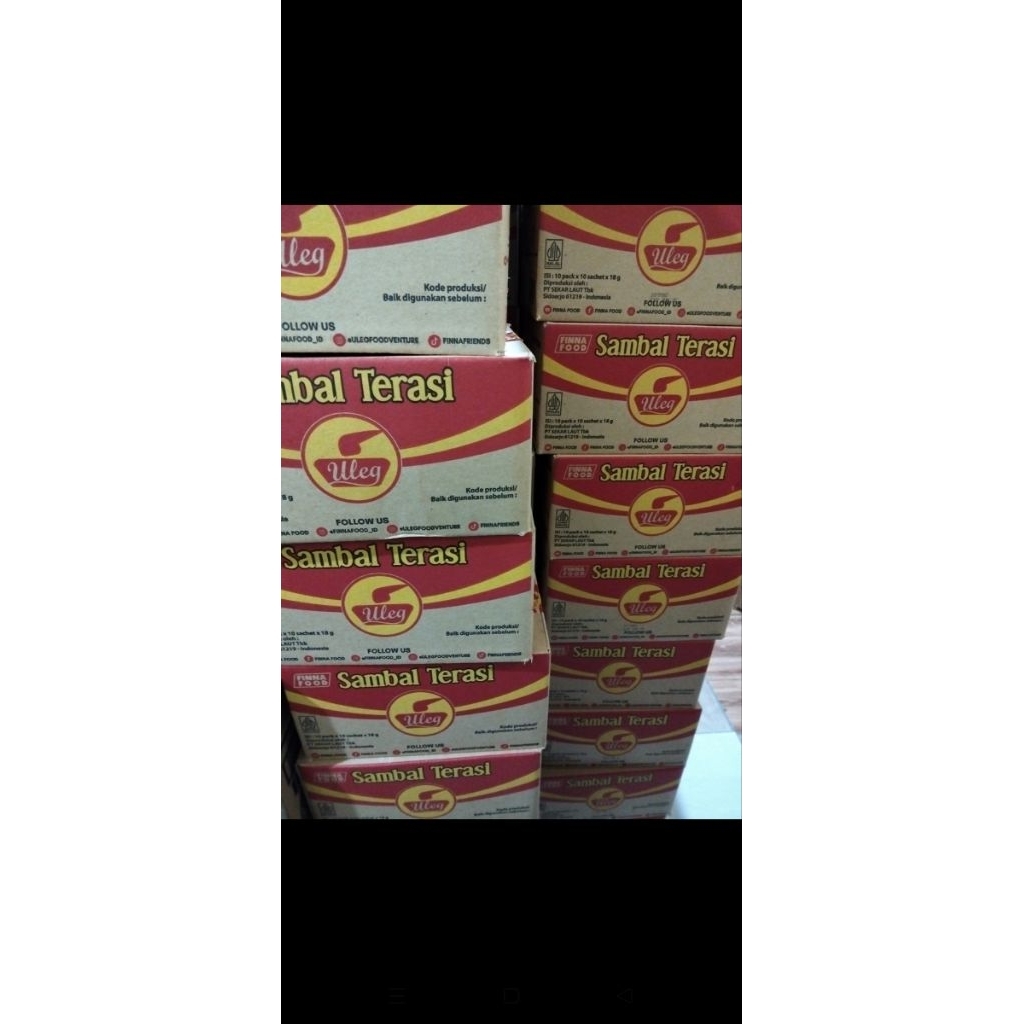 

sambal finna terasi sachet (dus isi 10 pack)
