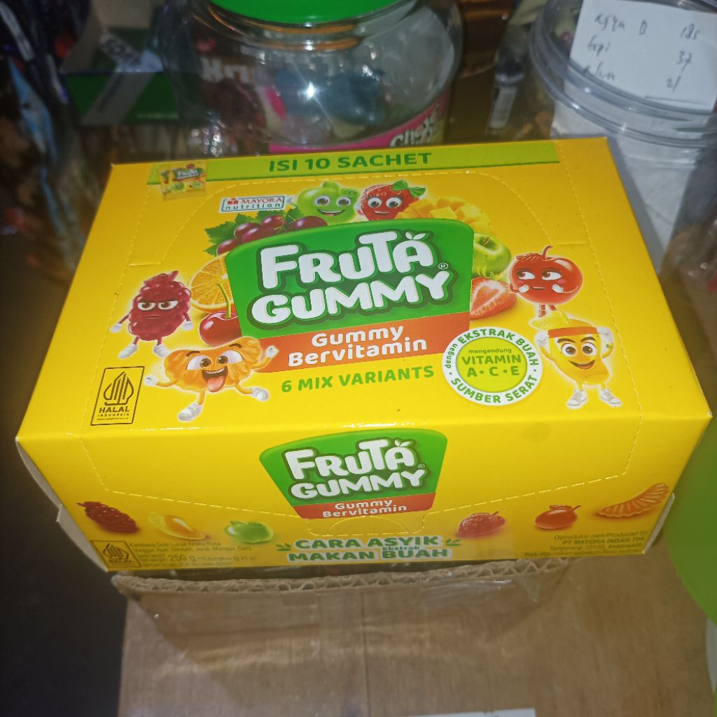 

Frutagummy 1box isi 10pcs x 25gram murah