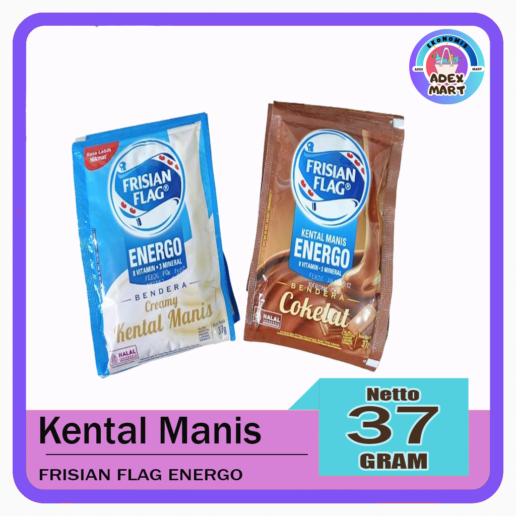 

FRISIAN FLAG KENTAL MANIS PUTIH - COKELAT SACHET ISI 6 @37 GR
