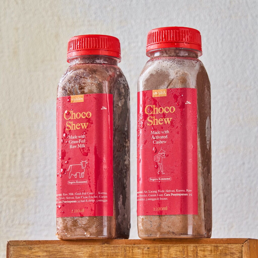 

Susu Cokelat Sehat Bergizi Nitibikin Chocoshew Dairy & Non Dairy