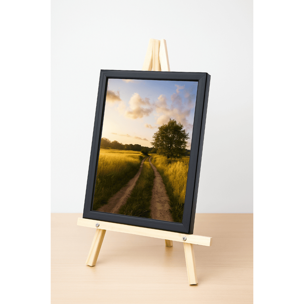 

[PENYANGGA FOTO KAYU | STANDING LUKISAN KALIGRAFI | EASEL | FOTO WEDDING 50 X 30 CM