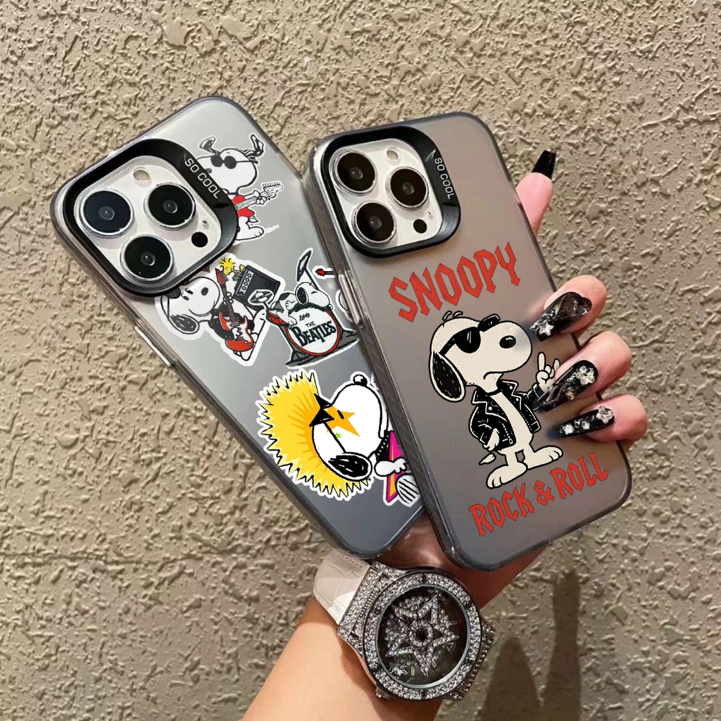 Softcase So Cool Imd Case Tecno Pova 6 Pova 6 Pro Spark 20 Pro + plus Motif SNOOPI ROCK Casing Hp Ae